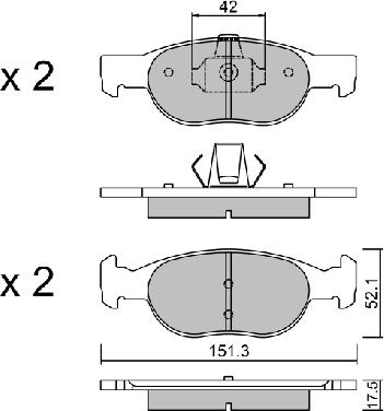 Aisin BPFI-1002 - Jarrupala, levyjarru inparts.fi