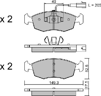 Aisin BPFI-1007 - Jarrupala, levyjarru inparts.fi