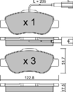 Aisin BPFI-1015 - Jarrupala, levyjarru inparts.fi