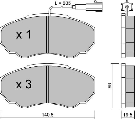 Aisin BPFI-1010 - Jarrupala, levyjarru inparts.fi