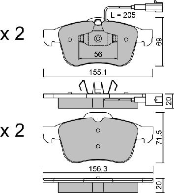 Aisin BPFI-1033 - Jarrupala, levyjarru inparts.fi