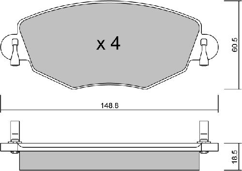 Aisin BPFO-1005 - Jarrupala, levyjarru inparts.fi