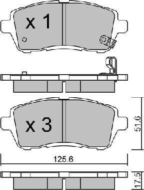 Aisin BPFO-1002 - Jarrupala, levyjarru inparts.fi