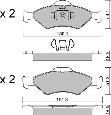 Aisin BPFO-1012 - Jarrupala, levyjarru inparts.fi