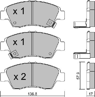 Aisin BPHO-1001 - Jarrupala, levyjarru inparts.fi