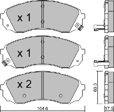 Aisin BPHY-1009 - Jarrupala, levyjarru inparts.fi