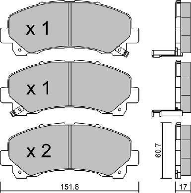 Aisin BPIS-1000 - Jarrupala, levyjarru inparts.fi