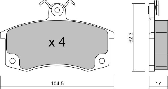 Aisin BPLA-1001 - Jarrupala, levyjarru inparts.fi