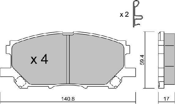 Aisin BPLX-1003 - Jarrupala, levyjarru inparts.fi