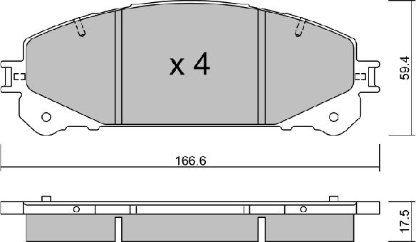 Aisin BPLX-1002 - Jarrupala, levyjarru inparts.fi