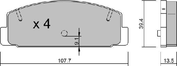 AISIN BPMZ-2901 - Jarrupala, levyjarru inparts.fi