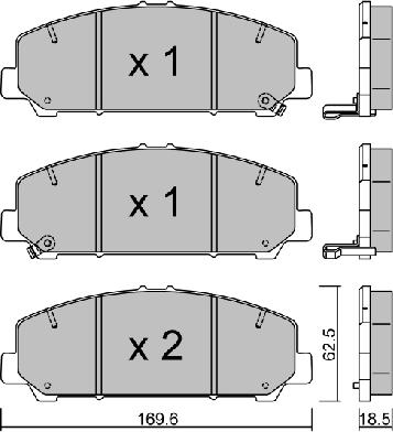 Aisin BPNI-1009 - Jarrupala, levyjarru inparts.fi