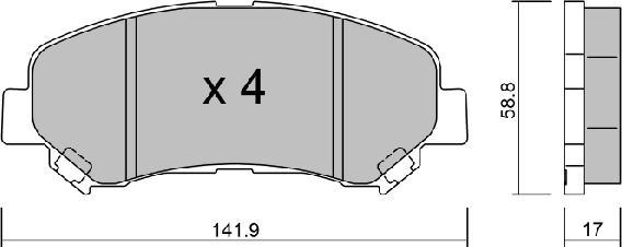 Aisin BPNI-1004 - Jarrupala, levyjarru inparts.fi