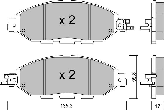 AISIN BPNI-1008 - Jarrupala, levyjarru inparts.fi