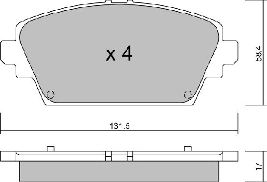 Aisin BPNI-1015 - Jarrupala, levyjarru inparts.fi