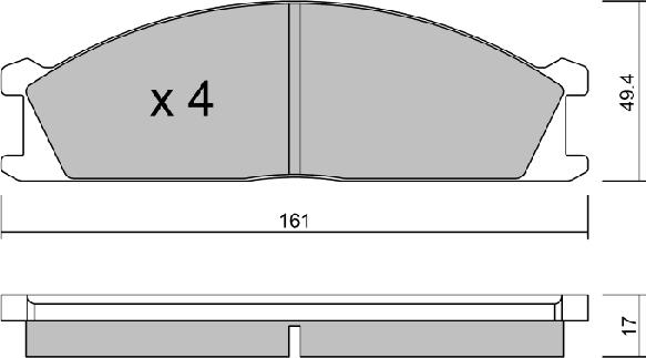 Aisin BPNI-1011 - Jarrupala, levyjarru inparts.fi