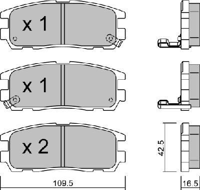 Aisin BPOP-2900 - Jarrupala, levyjarru inparts.fi