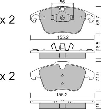 Aisin BPPE-1026 - Jarrupala, levyjarru inparts.fi