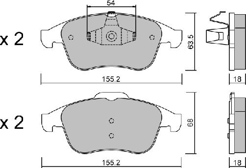 Aisin BPRE-1019 - Jarrupala, levyjarru inparts.fi