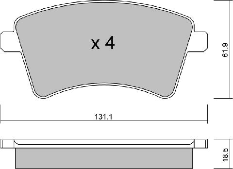 Aisin BPRE-1014 - Jarrupala, levyjarru inparts.fi