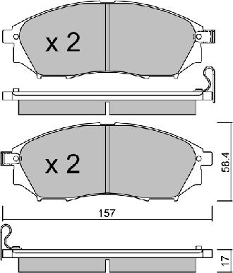 Aisin BPRE-1011 - Jarrupala, levyjarru inparts.fi