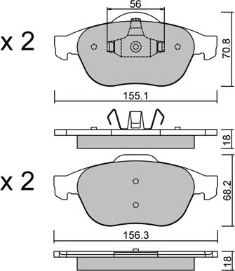 Aisin BPRE-1026 - Jarrupala, levyjarru inparts.fi