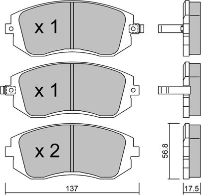 AISIN BPSB-1000 - Jarrupala, levyjarru inparts.fi