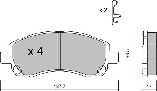 Aisin BPSB-1001 - Jarrupala, levyjarru inparts.fi