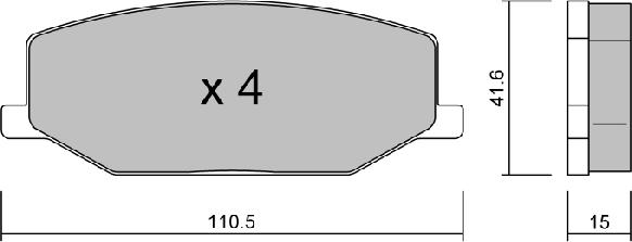 Aisin BPSZ-1007 - Jarrupala, levyjarru inparts.fi