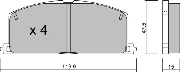 AISIN BPTO-1921 - Jarrupala, levyjarru inparts.fi