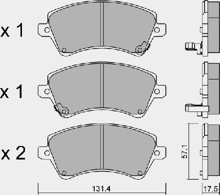 Aisin BPTO-1009 - Jarrupala, levyjarru inparts.fi