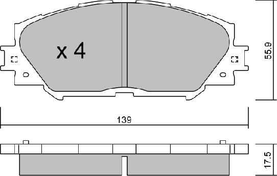 AISIN BPTO-1007 - Jarrupala, levyjarru inparts.fi