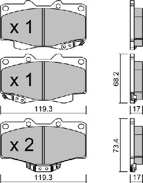 AISIN BPTO-1019 - Jarrupala, levyjarru inparts.fi