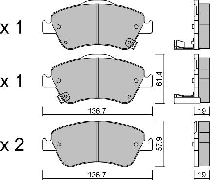 Aisin BPTO-1015 - Jarrupala, levyjarru inparts.fi