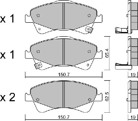 Aisin BPTO-1018 - Jarrupala, levyjarru inparts.fi