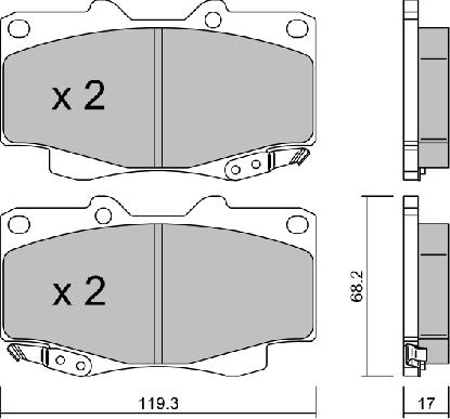 AISIN BPTO-1021 - Jarrupala, levyjarru inparts.fi