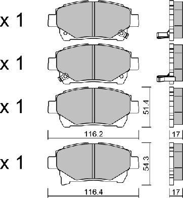 AISIN BPTO-1028 - Jarrupala, levyjarru inparts.fi