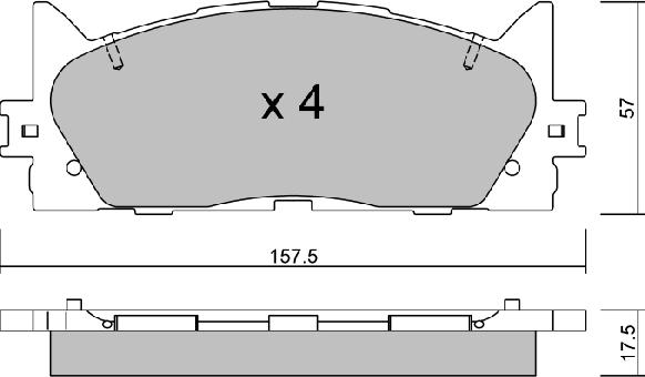 Aisin BPTO-1022 - Jarrupala, levyjarru inparts.fi