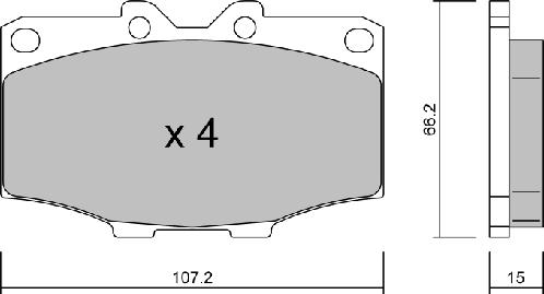 Aisin BPTO-2904 - Jarrupala, levyjarru inparts.fi