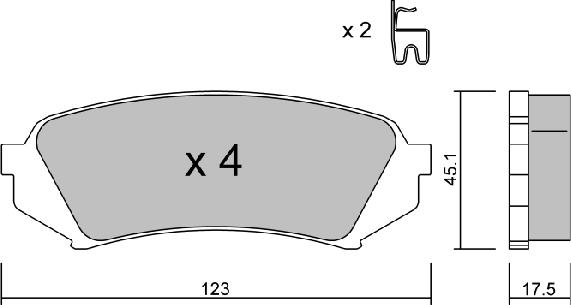 Aisin BPTO-2906 - Jarrupala, levyjarru inparts.fi