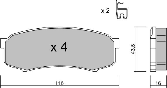 Aisin BPTO-2902 - Jarrupala, levyjarru inparts.fi