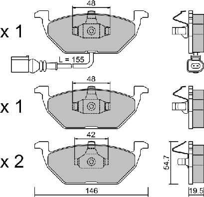 Aisin BPVW-1009 - Jarrupala, levyjarru inparts.fi