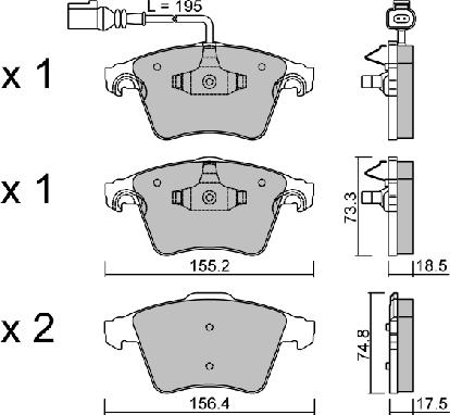 Aisin BPVW-1004 - Jarrupala, levyjarru inparts.fi