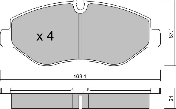 Aisin BPVW-1001 - Jarrupala, levyjarru inparts.fi