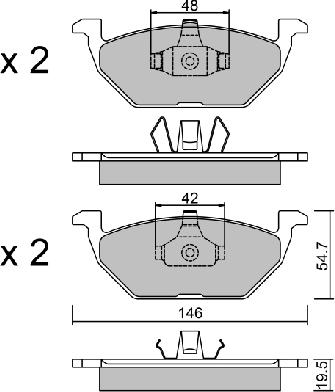 Aisin BPVW-1008 - Jarrupala, levyjarru inparts.fi