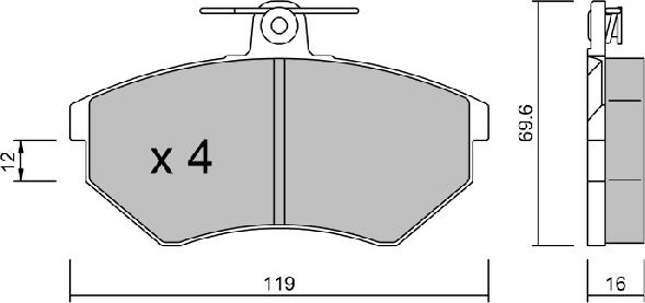 Aisin BPVW-1002 - Jarrupala, levyjarru inparts.fi