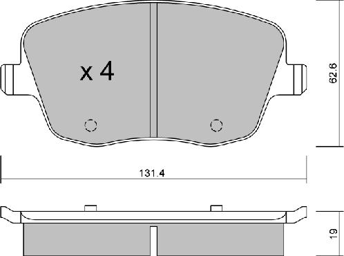 Aisin BPVW-1019 - Jarrupala, levyjarru inparts.fi