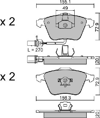 Aisin BPVW-1015 - Jarrupala, levyjarru inparts.fi