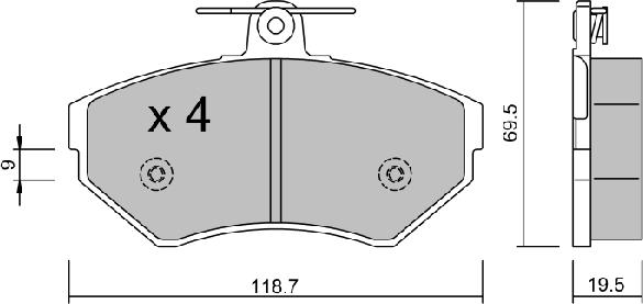 Aisin BPVW-1013 - Jarrupala, levyjarru inparts.fi