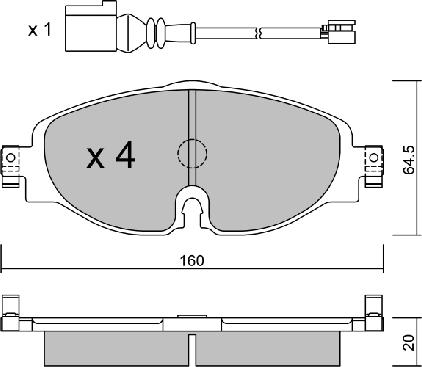 Aisin BPVW-1029 - Jarrupala, levyjarru inparts.fi